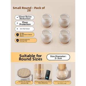 Silent Anti-slip Silicone Chair Leg Protector Thick and Durable
