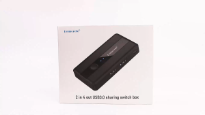 Lemorele H5 USB switch Adapter Shared Adapter equipped with 4 USB 3.0 A for keyboard mouse printer scanner USB stick