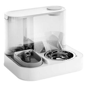 เครื่องดื่มน้ำอัตโนมัติสำหรับแมว หม้อเต้าหู้แบบแยกส่วน อาหารแมว ชามชุบยางสำหรับแมวและสุนัข อุปกรณ์เสริมสุนัขและแมว