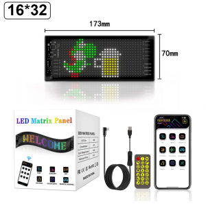 LED Matrix Pixel Panel Truck Eye Bluetooth APP Matrix Pixel Panel Night Light DIY Programmable Flexible For Car Windshield