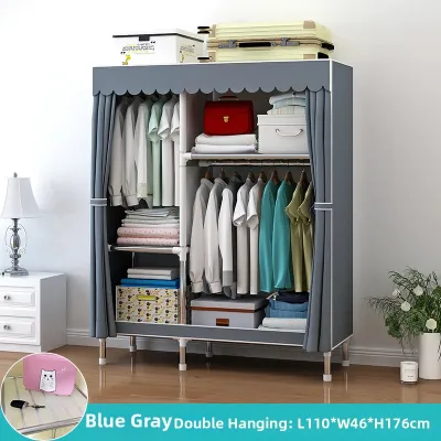QIUZHISE | Easy-to-Assemble Durable Steel Wardrobe