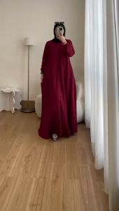 ZAFISHA - MIRA DRESS GAMIS BAHAN CRINCLE AIRFLOW DRESS POLOS BUSUI