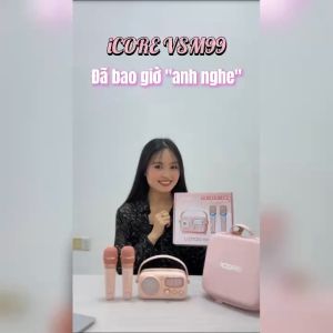 Loa Karaoke Mini iCore VSM99. Loa Bluetooth Kèm 02 Micro - Hàng chính hãng