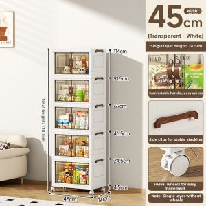 Younal | Easy-Assembly Plastic Storage Cabinet
