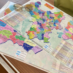 Bản đồ Tp Hà Nội mới 2025 Size A1 và A2