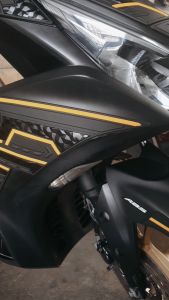 Middle Front Cover All New Aerox 155 Aksesoris Motor Yamaha Rubber Karet Kanan Kiri