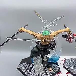 Bandai | One Piece Action Figures Set Fire Fist Luffy Ace Sanji Battle Model Dolls PVC Zoro Sabo Ghost Three-Knife Collectible Toys