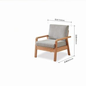 YUANSHI YUANSU | Solid Oak Sofa 3 Seater