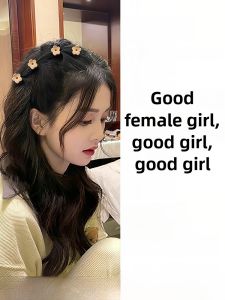 Wht Same Style Forehead Cropped Hair Clip Bangs Hair Clip Mini Flowers Grip Head Clip Sweet Princess Hair Claws Hair Pins