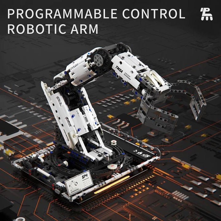 Toy Box Kit Programming Robotic Arm with Motor Model Building Blocks Science ...
