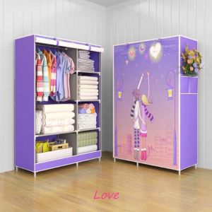 Lemari pakaian portable (L:105CM) 3kg-105 CISS (GREEN MUSIC) SAMPING