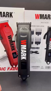 WMARK NG-1005 LCD Display and USB Charging Cordless Electric Hair Trimmer Original Hair Trimmer Professional Barber Cutting Electric
