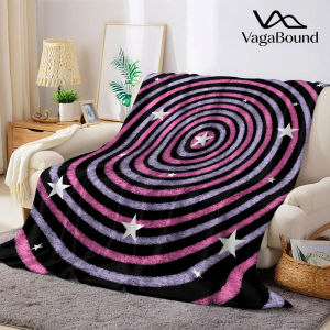 BILIBILI | Swirl Star Flannel Blanket Warm Soft Halloween Christmas Decorative Couch Warm Cozy All-Season Gift