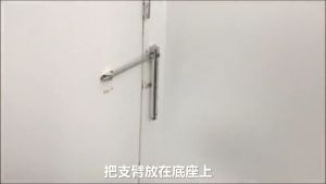 Stainless Steel Automatic Adjustable Door Closer Easy Rebound Hinge Spring Silent Mounted Heavy Duty Door Closing Device