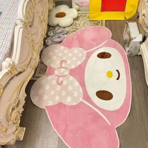 Kawaii My Melody Carpet Kawaii Home Soft Fur Rugs Girls Bedroom Living Room Floor Mat Doormat Decoration Cartoon Gift For Girl