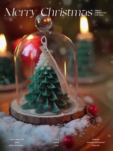 Christmas Tree Aromatherapy Candles Home Decoration Ornaments Fragrances Candles and Souvenirs Gift