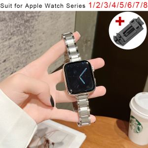 Slim Metal Band For Apple Watch Ultra 49mm S10 8 7 41 45mm 6 SE 44 42mm 38 40mm Luxury Stainless Steel Strap For IWatch Bracelet