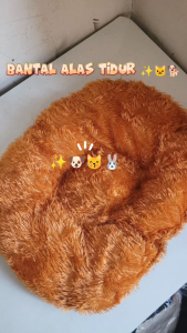 Bantal alas tidur bulu kucing anjing tempat tidur empuk halus