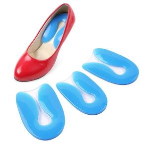 SRIEI 1 Pair Silicone Gel Heel Cups Shoe Inserts Pads for Plantar Fasciitis Relieve Pain