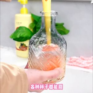 Long handle household multi-functional cup brush cleaning brush carrot one brush three-use