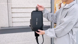 Mens Messenger Bag Multi-function Password Lock Anti-theft Handbag USB Charging Waterproof Large