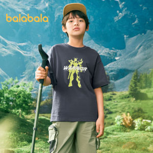 Balabala ChildrenS Clothing Boys T Shirts Short Sleeved Summer Baby Kids Youth Pure Cotton Printed Parent Child