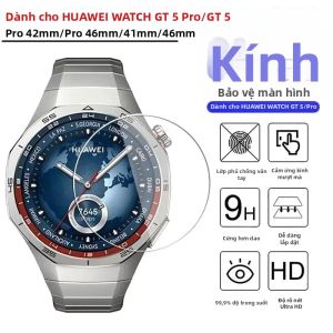 Bộ 3 Miếng Dán Bảo Vệ Màn Hình Kính Cường Lực Cho Huawei Watch GT5 Pro 46mm/42mm/GT5 41mm Chống Trầy Xước Rõ Ràng Dễ Dàng Lắp Đặt