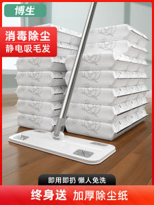 Bosheng Static Dust Removal Mop 2025 New Home Disposable No-Wash Cloth One-Mop Cleaning Lazy Person Ground Cleaning Tool
