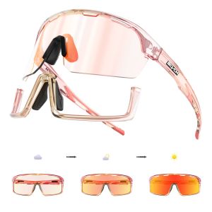 SCVCN | SCVCN Photochromic Cycling Sunglasses for Man Blue Outdoor Sports Bike Glasses MTB Fishing Glasses Eyewear Bicycle Goggles UV400