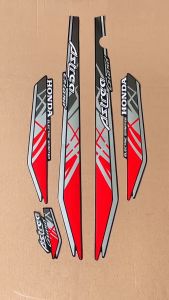 Striping Sticker Honda Astrea Grand 93 1993 Hitam Lis Merah Fullset List Body Variasi