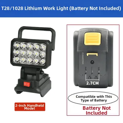 Portable Handheld Lithium Battery Lighting Lamp for Night Camping Fishing Emergency Mobile Home Work Light Tool Hardware