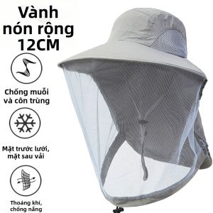JIFANPAUL | Mũ Nón Chống Nắng Chống Muỗi Viền Rộng