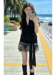 SUSIEYUAN | Đầm cổ halter phong cách Pháp tinh tế