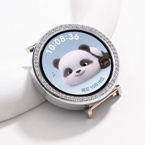 Fashionable Diamond-Imitated Smartwatch Protector Case for Huawei GT5 GT4 41mm/42mm Semi-Enclosed Womens Style GT5 pro