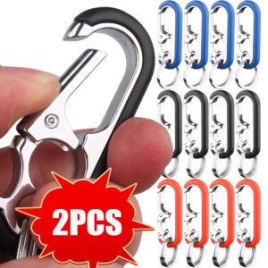 【Pphha】 2 chiếc khóa thép móc móc khóa không gỉ cái mở nắp chai dụng cụ Móc leo núi leo núi Nhẫn đôi Phụ Kiện Móc Chìa Khóa Câu cá xe hơi