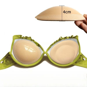 Invisible Self-Adhesive Push Up Bra Pads 3cm Thicken Waterproof Reusable Silicone Breast Inserts for Swimsuits Wedding Dresses
