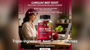Buy 2and get 1freeCareleaf Beet Root Gummies 500mg3-In-1 Formula For Adult Daily Circulation & Vitality Wellness Support60ct