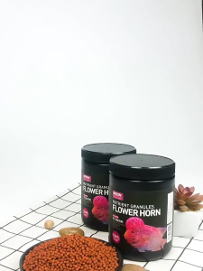 BESSN Flowerhorn Fish Food – Premium Nutrition for Growth & Vibrant Colors | Probiotic Pellets with Astaxanthin & Insect