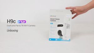 Camera 2 Mắt Ngoài Trời EZVIZ H9C 2K 6MP (3MP + 3MP)  / H9C 3K 10MP (5MP + 5MP) - Xoay 360 Độ Đàm Thoại 2 Chiều Theo Dõi Chuyển Động Ống Kính Kép