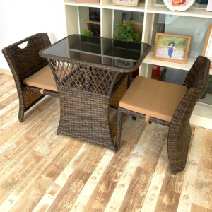 ST MIRREN | Rattan Leisure Set 1 Table 2 Chairs