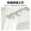 สีแดงนุ่มโปร่งใส PVC ม่านประตูฤดูร้อน Anti-WIND ยุงความร้อนฉนวนกันความร้อนที่มองไม่เห็นดึงผ้าม่านพับได้. 