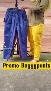 TERLARIS Celana Baggy Pants Harem Pants Kerja Casual Panjang Wanita Bahan katun stretch