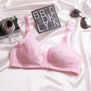 Cotton Thin Sponge Wireless Bra Adjustable Strap 34~46 BCD Cup