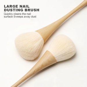 Nail Dust Cleaning Brush Ultra Soft Professional Nail Art Make Up Brushes Long-Handled Super Fluffy Dust Removal Manicure Tools