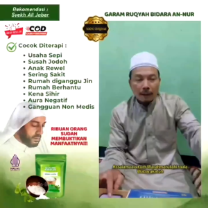 Garam Rukyah Bidara An-nur 100grm Penangkal Sihir Kebangkrutan Sudah di Asma Secara Khusu 100% Asli