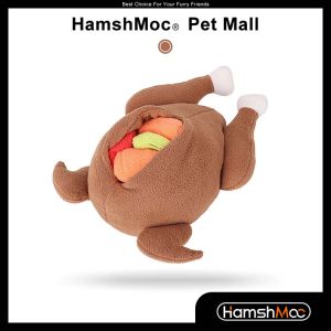 HamshMoc Dog Toy Squeaky IQ Sniffing Training Pet Toys Food Bowl Slow Eating Interactive Puzzle Snuffle Game Feeder