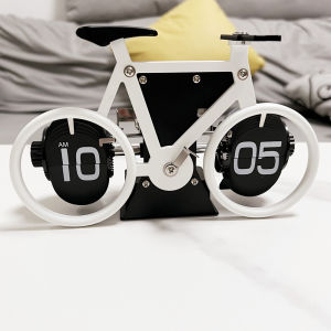 Creative Automatic Page Turning Clock Vintage European Mechanical Table Clock Modern Simple Living Room Decorative Table Clock