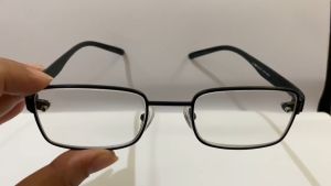 Kacamata Baca Plus Pria dan Wanita Bingkai Besi Hitam Model Kotak Square Ukuran +1.00 s/d +3.00 Ada Nosepad Gaya Vitange Retro - EYEWEAR READING DISCOUNT