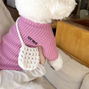 Áo Mặc Trong Họa Tiết Hài Mùa Thu Thú Cưng Bixin Áo Hình Chú Chó Con Mèo Schnauzer Poodle Bomei Bichon Bear