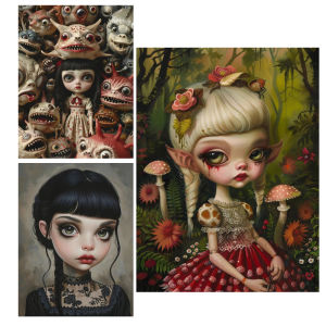 Dark Girl Figure 2000 PCS Jigsaw Puzzles Challenging Family Activity Game for Gameroom Bedroom Decoration Gift
